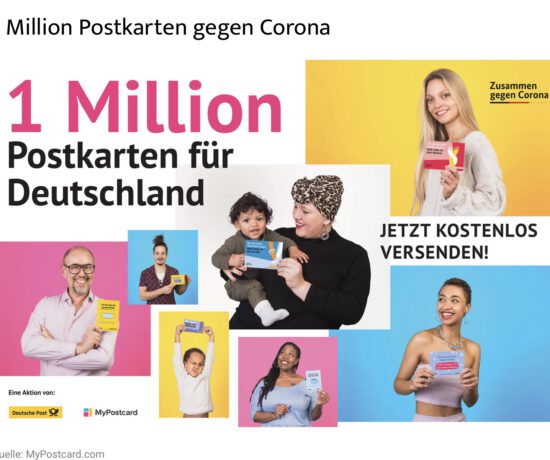 Werbung 1 Million Postakrten